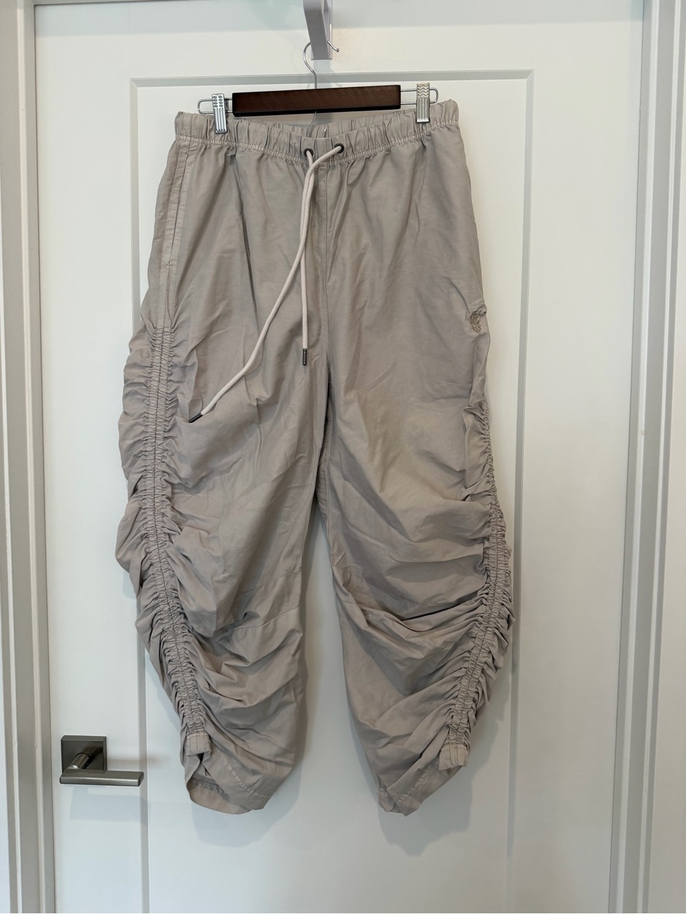 Free People Movement Women's Ruched Drawstring Pants - Light Beige